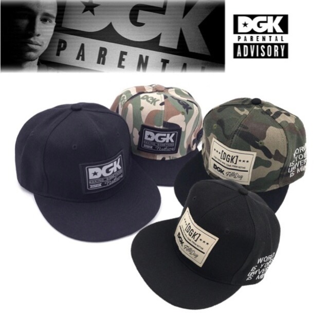 【大人気】DGK Baseball キャップ/フラットビル/スナップバック/帽子/GYM/ストリート/