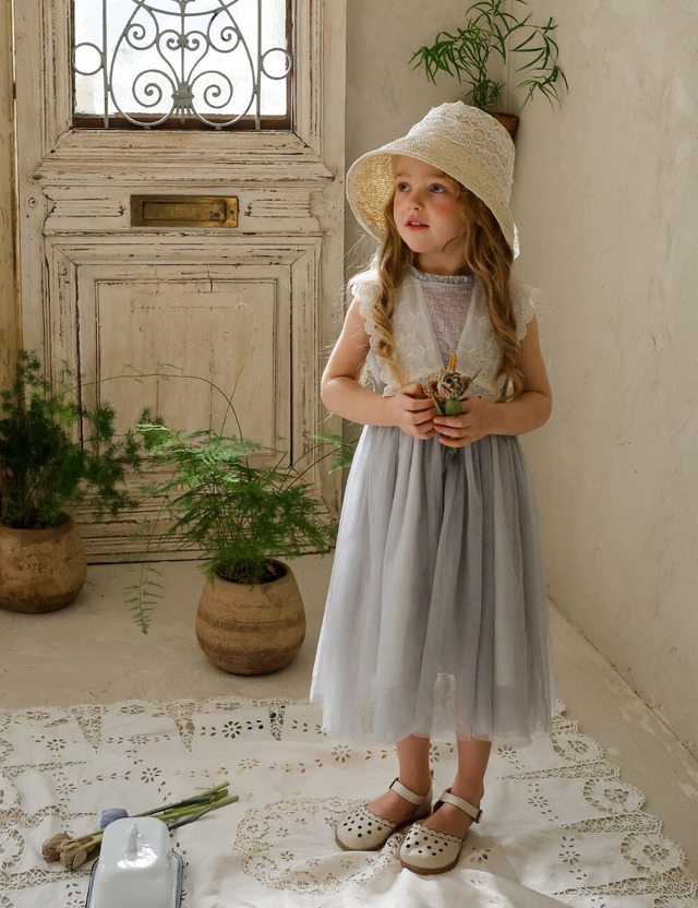 【取寄】flo｜Ruri one-piece｜ルリワンピース｜90-140｜kids&jr｜26 summer