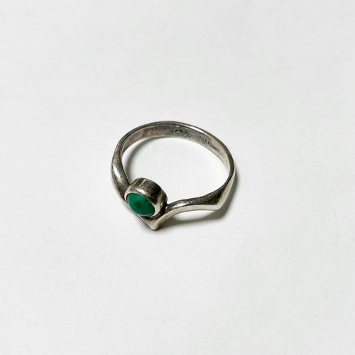 Vintage Sterling Malachite Ring