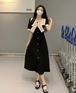 大きいサイズ レディース ワンピース　リボン　春夏 秋 新品 半袖