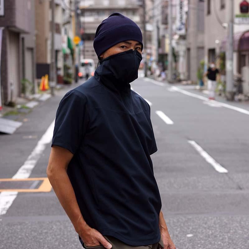 新品 マスクカラーTシャツ ダークネイビー L [ST-VA08B] 定価 13200円