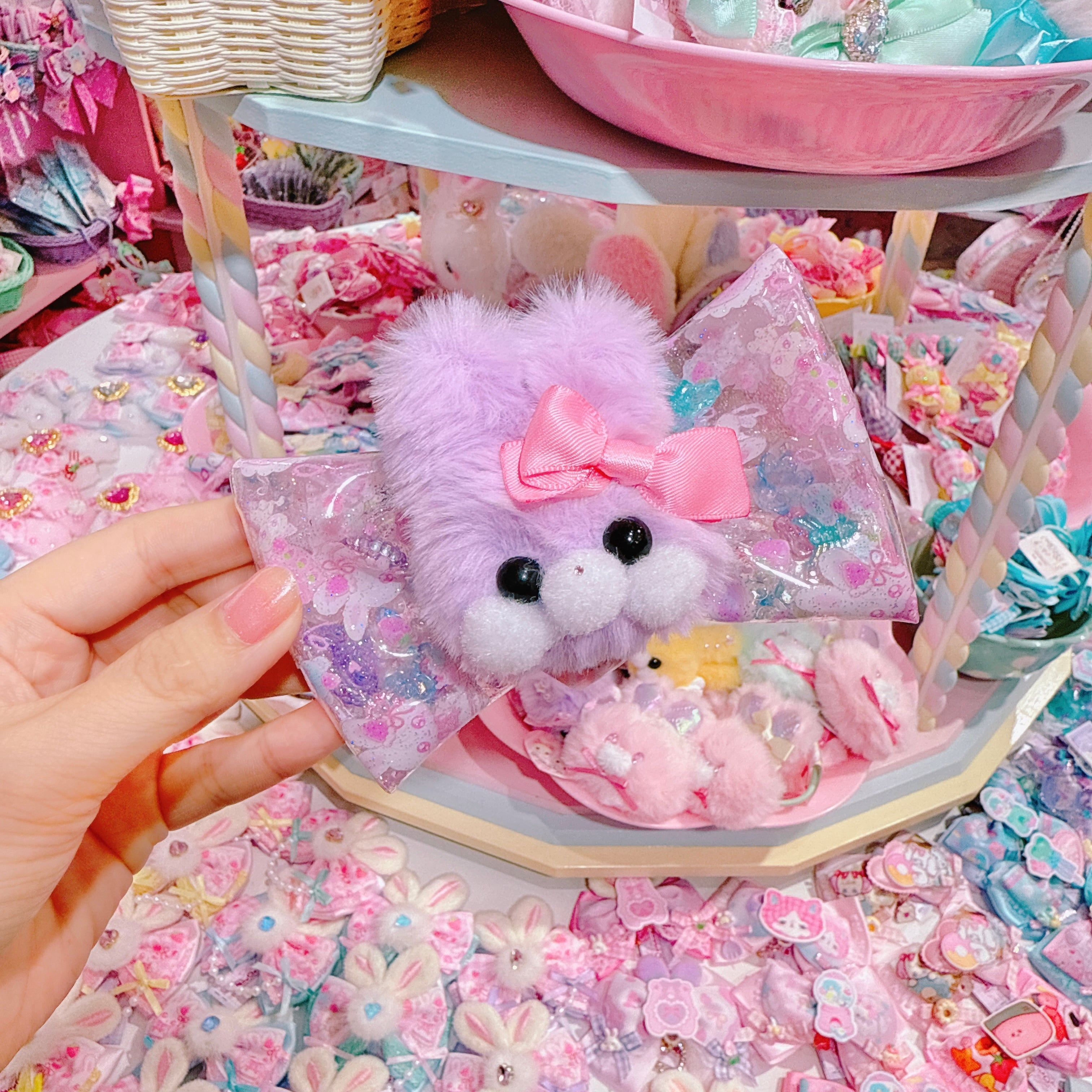 【G6】40-4暗闇で光る!シャカシャカヘアクリップ