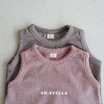 【snstella】rib sleeveless top
