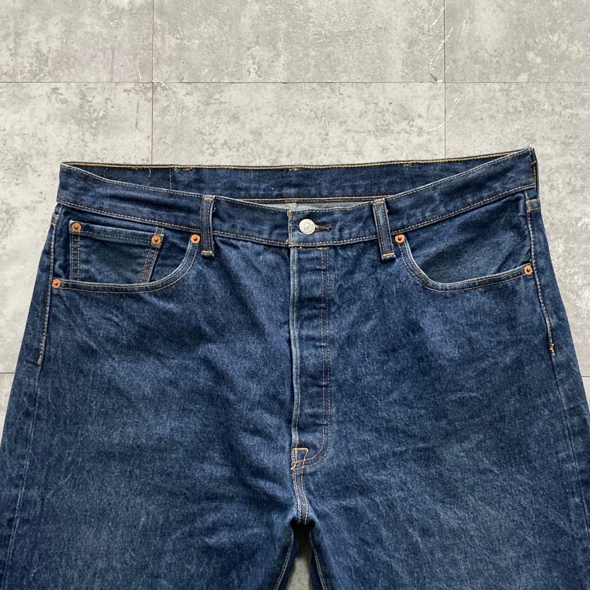 W40 L30】Levis 501 リーバイス ボタンフライ 濃紺 デニムパンツ