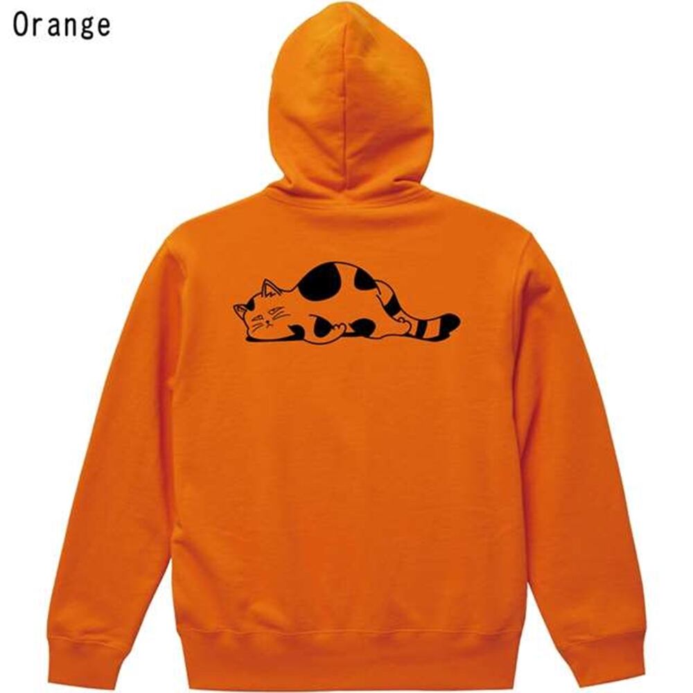 だらけた猫バックプリントパーカー | エナー(ener)