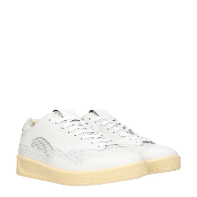 【新品】JIL SANDER ジルサンダー メンズ スニーカー レザー ホワイト WS0016P5295100