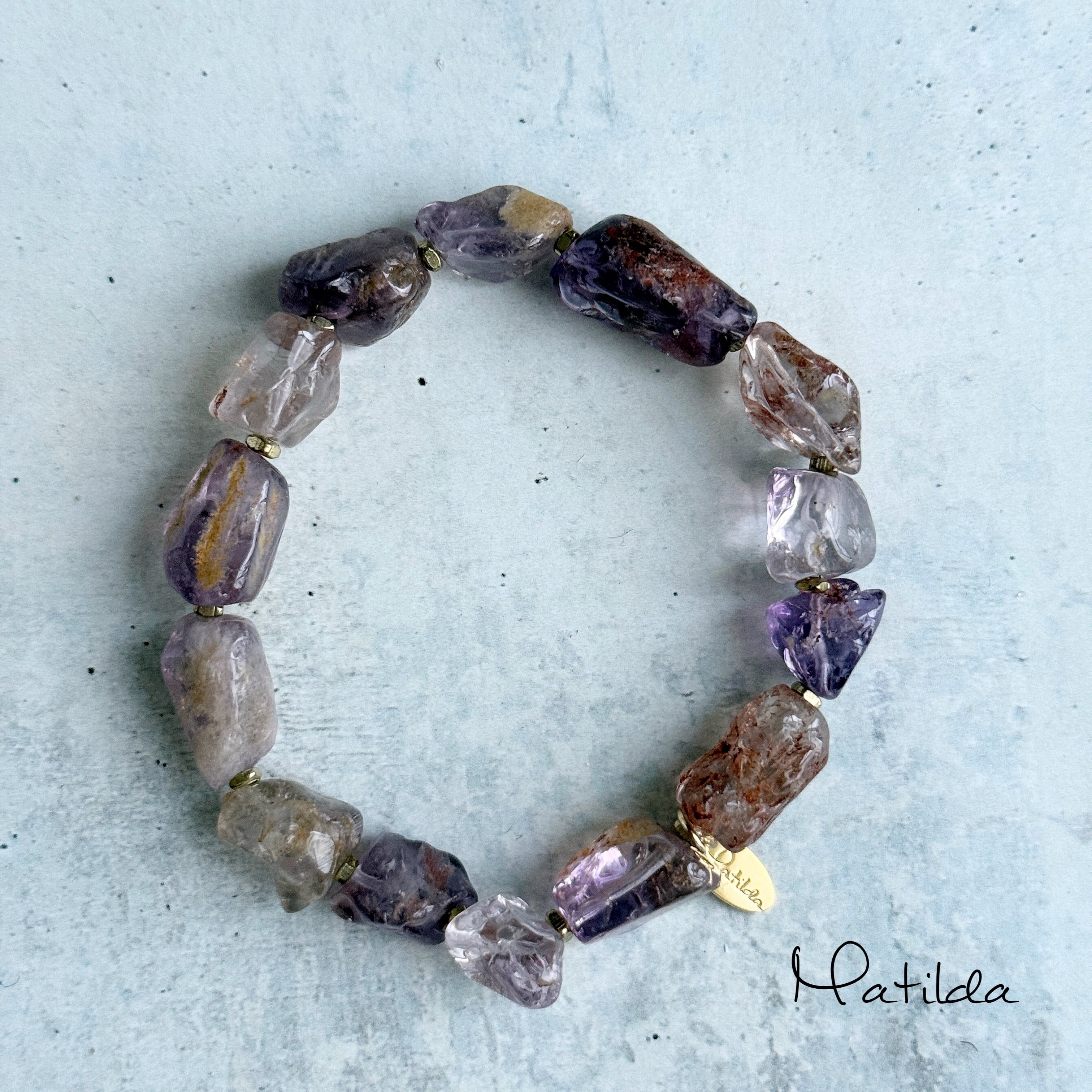 rough rock bracelet(ガーデンアメジスト)