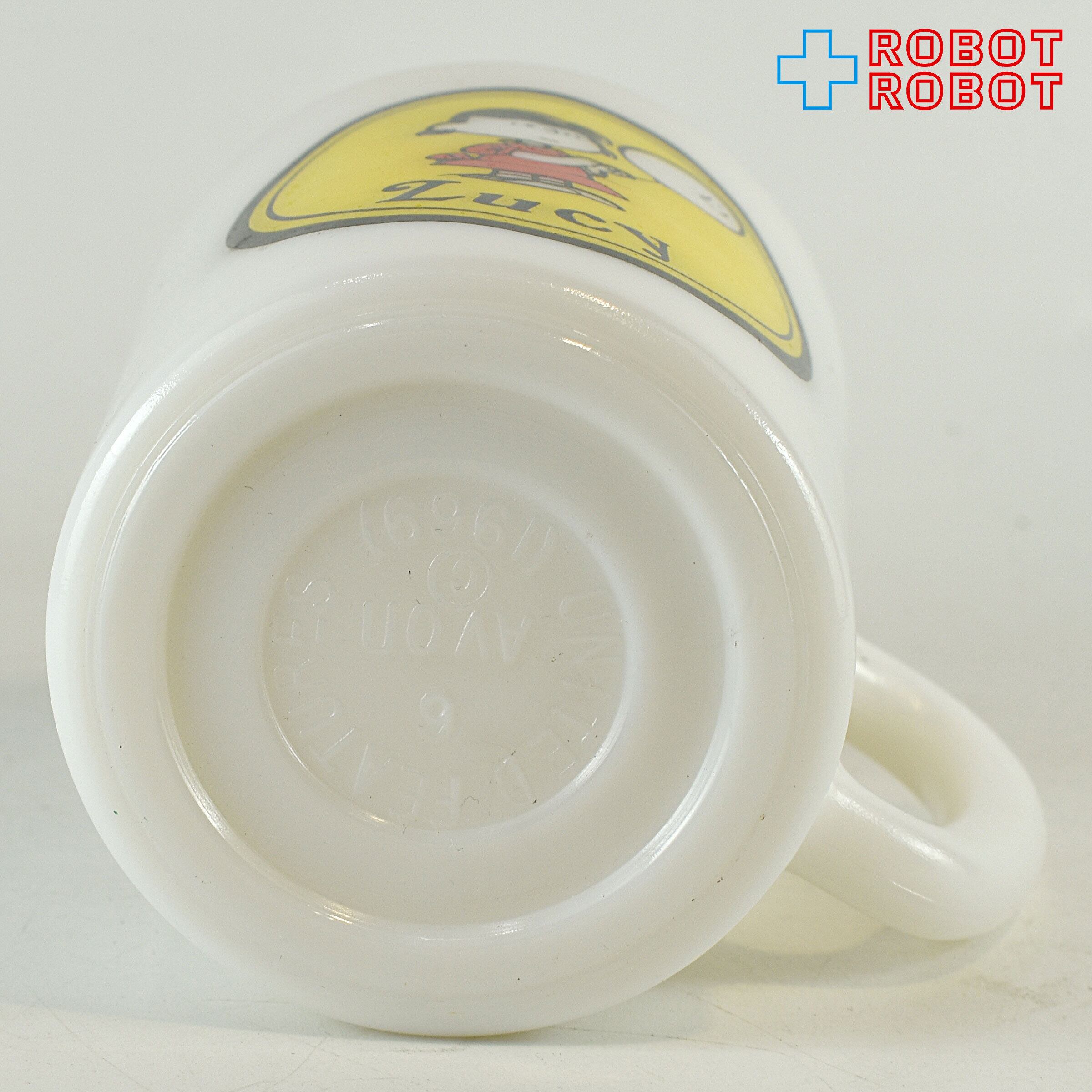 エイボンスヌーピーミルクガラスビンテージマグ