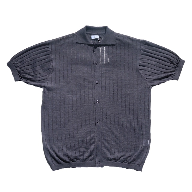 Allege. 24SS Linen S/S Knit Shirt (Gray)