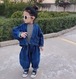 セットアップ デニム ジャケット テーパードパンツ ツーピース スーツ 秋 冬 春 子供服 子供 キッズ ユニセックス 女の子 男の子 韓国 韓国子供服 人気 おすすめ かわいい 可愛い おしゃれ オシャレ プレゼント 贈り物 ギフト 小学生 90 100 110 120 130 140 150 双子 姉妹 お揃い おそろい リンク コーデ