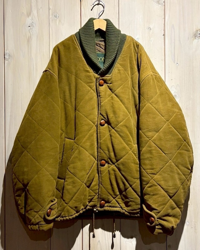 【a.k.a.C.a.k.a vintage】80's Euro Vintage Loose Quilting Jacket