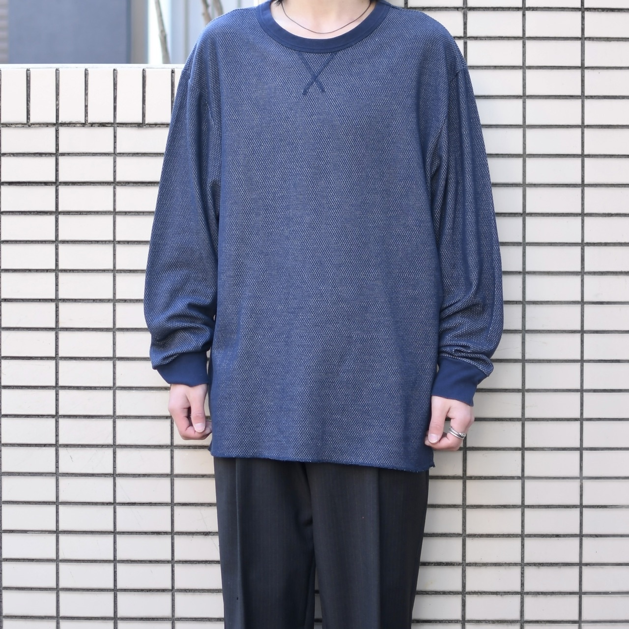 Hanes navy thermal