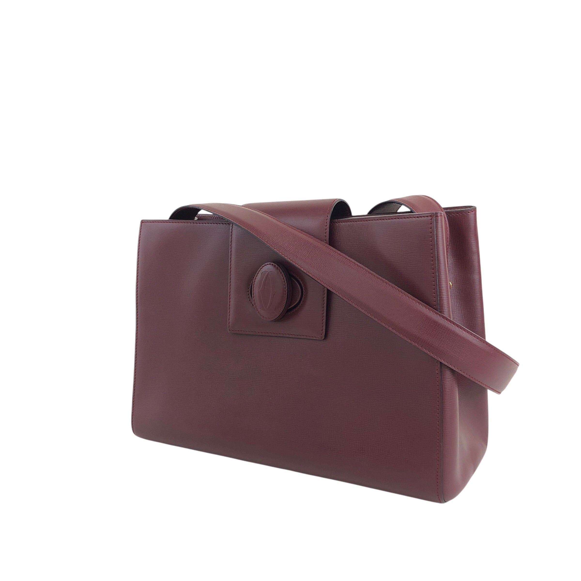 Cartier カルティエ ショルダーバッグ ボルドー ロゴ ターン Cartier カルティエ ショルダーバッグ ボルドー ロゴ ターン