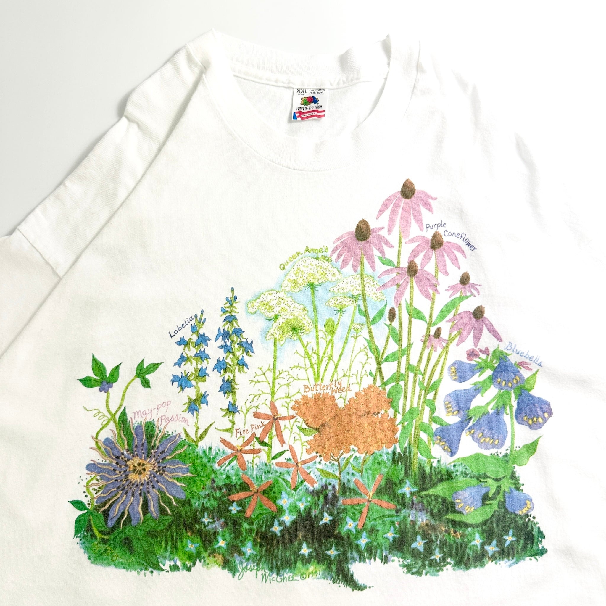 90s Botanical T-Shirt USA
