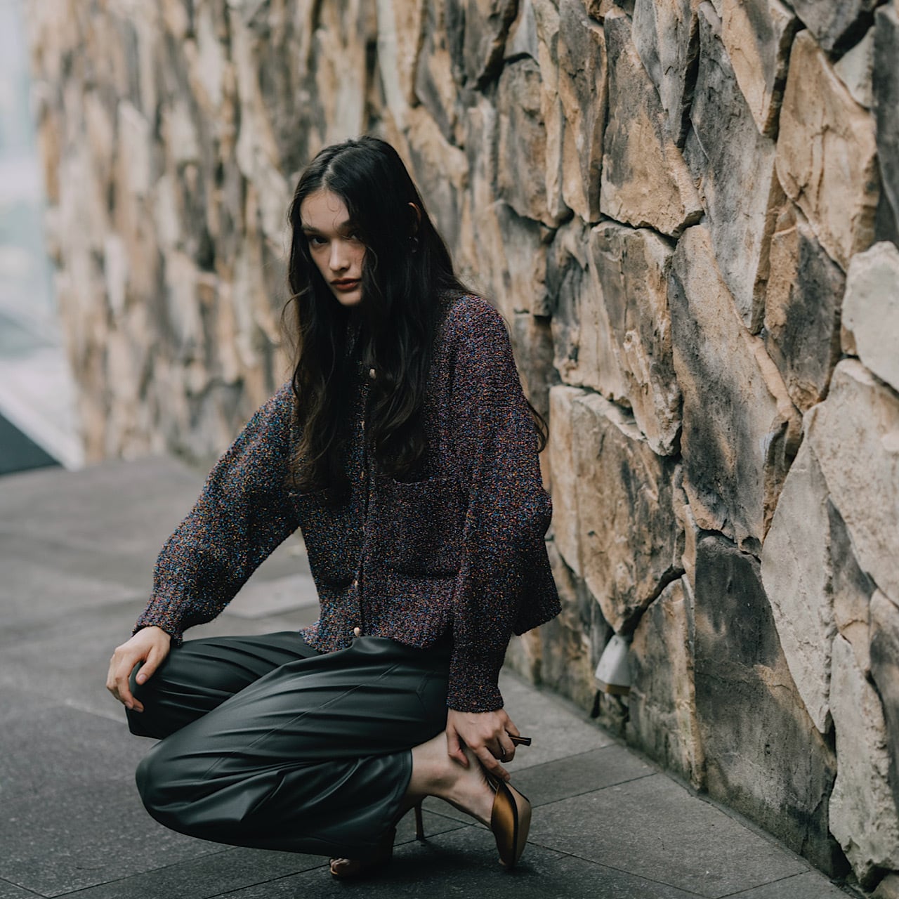 リンカブル　グリッターカーディガン(マルチ) グリッターカーディガン(マルチ) | LINKABLE