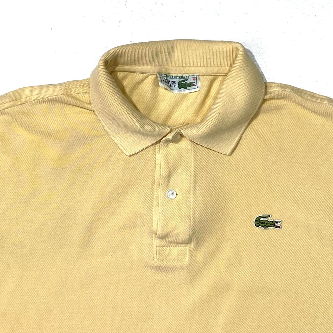 70年代 フランス製 LACOSTE ラコステ ポロシャツ メンズM 古着 