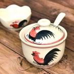 タイ ランパーン陶器 にわとり 調味料入れ ( 味噌・砂糖入れ)