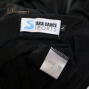 社交ダンス 衣装 スカート ブラック系 タカダンス TAKA DANCE 黒 レッスン 練習 上品 無地 シンプル ストレッチ 伸縮 かわいい ダンス衣装 柔らかい生地 オールブラック