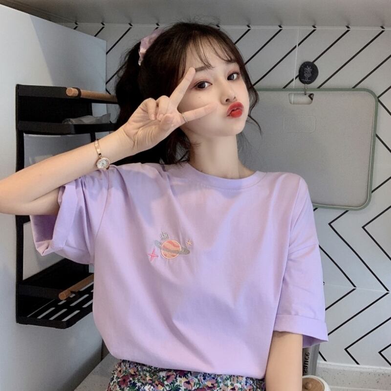 Tシャツ サマーレッドルーズ 夏物 パープル 試着室94323712352