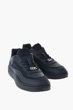 DIESEL スニーカー レザー・ファブリック・ラバー