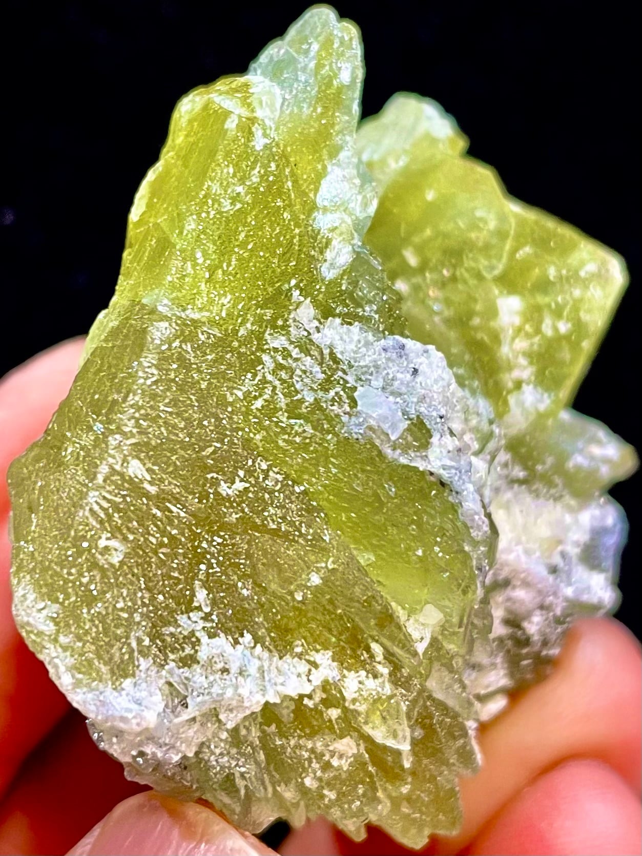 5) タンザニア産「ゴールデン・プレナイト&タンザナイト」原石