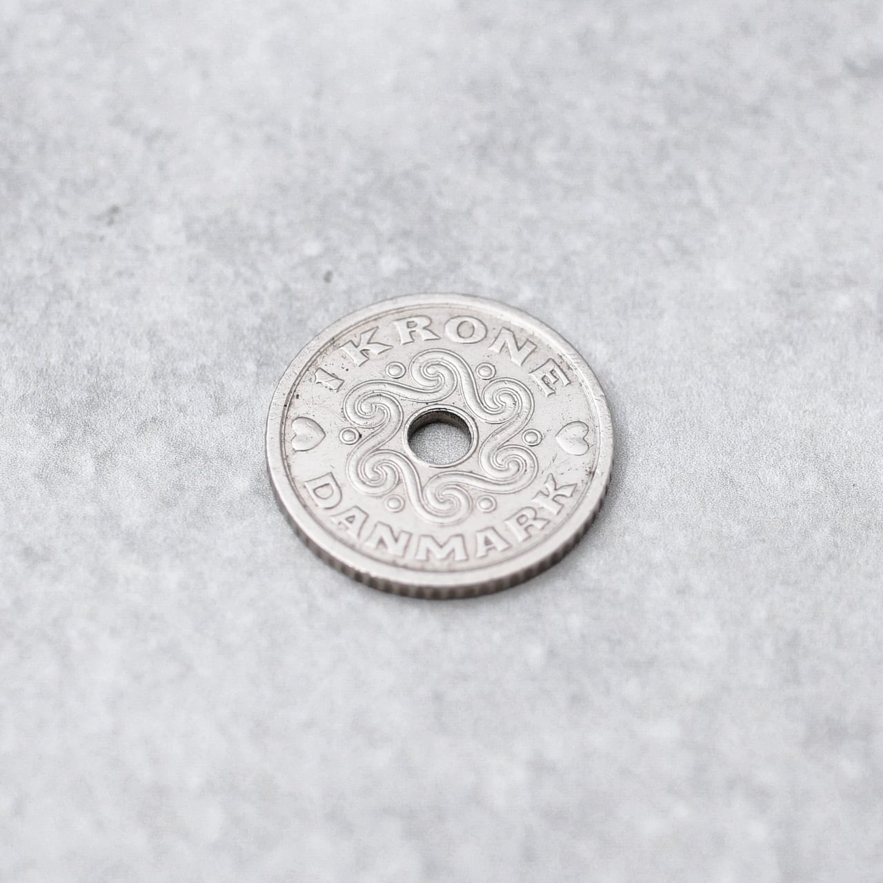 デンマーク 1クローネ コインリング｜DENMARK 1KRONE COINRING