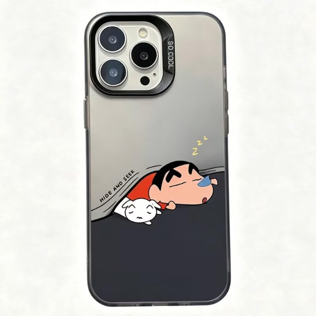 iPhone SE2 ケース しんちゃん iPhone SE3 用 ケース 保護カバー クレヨンしんちゃん スマホケース アニメ かわいい キャラクター バンパー レンズ保護 ワイヤレス充電対応 アイフォン7/8/SE2/SE3 用 A