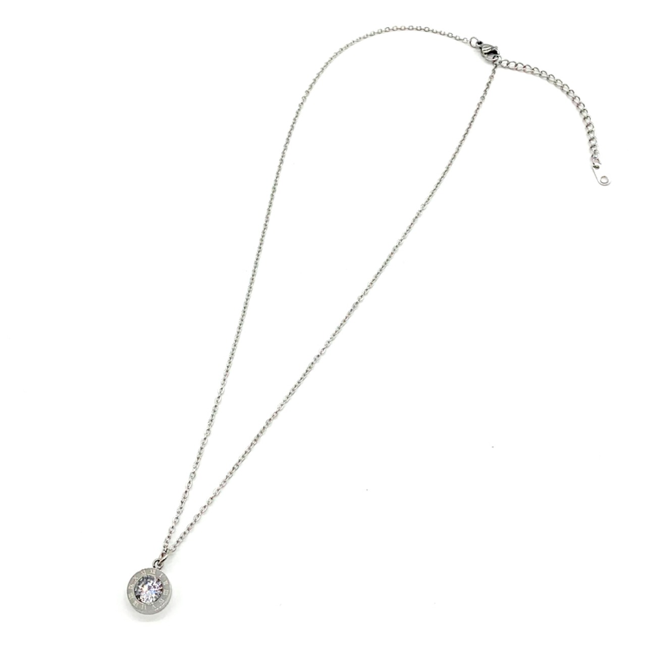 ストーンローマナンバーネックレス