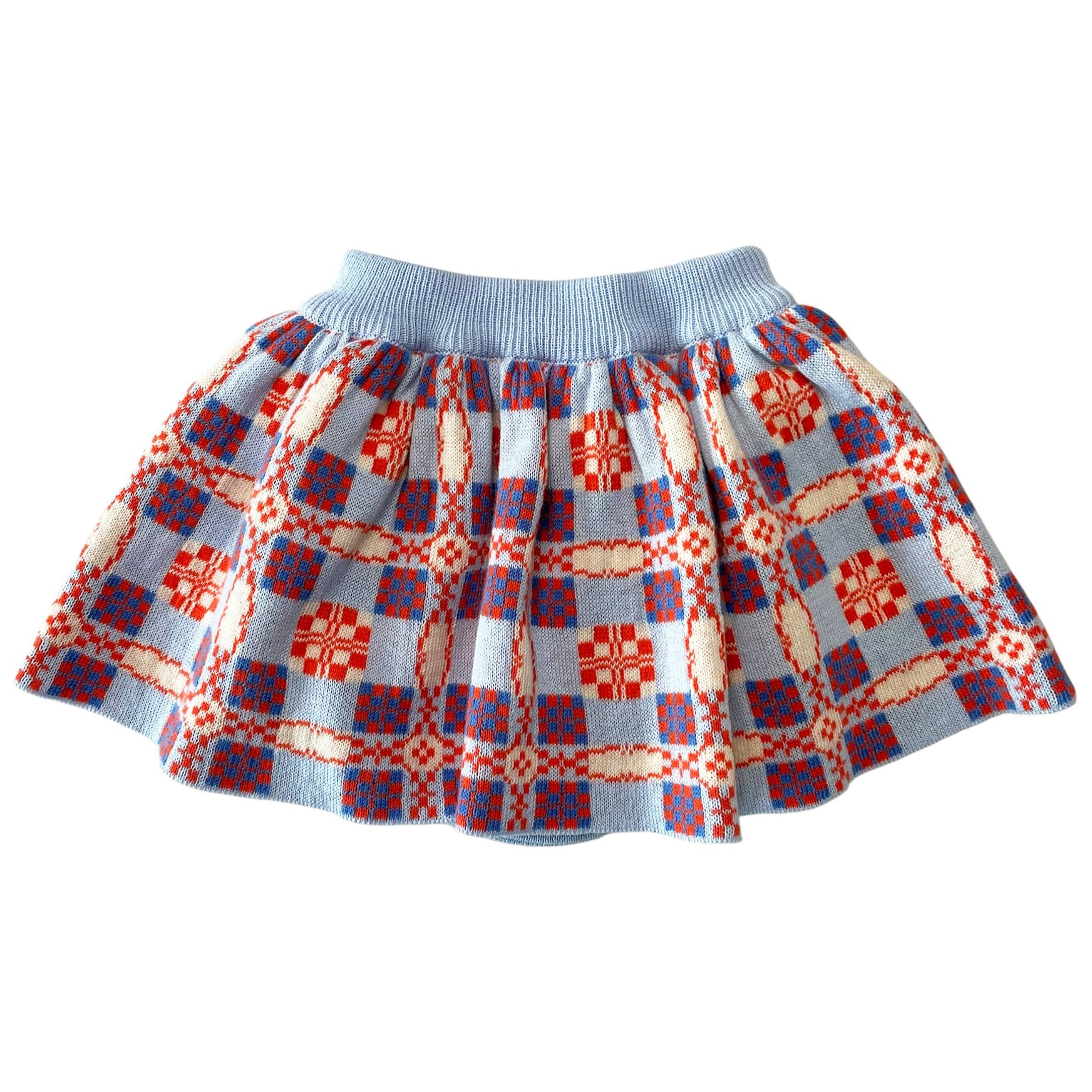 MABLI｜PICNIC BABY SKIRT WITH BLOOMERS｜CORNFLOWER