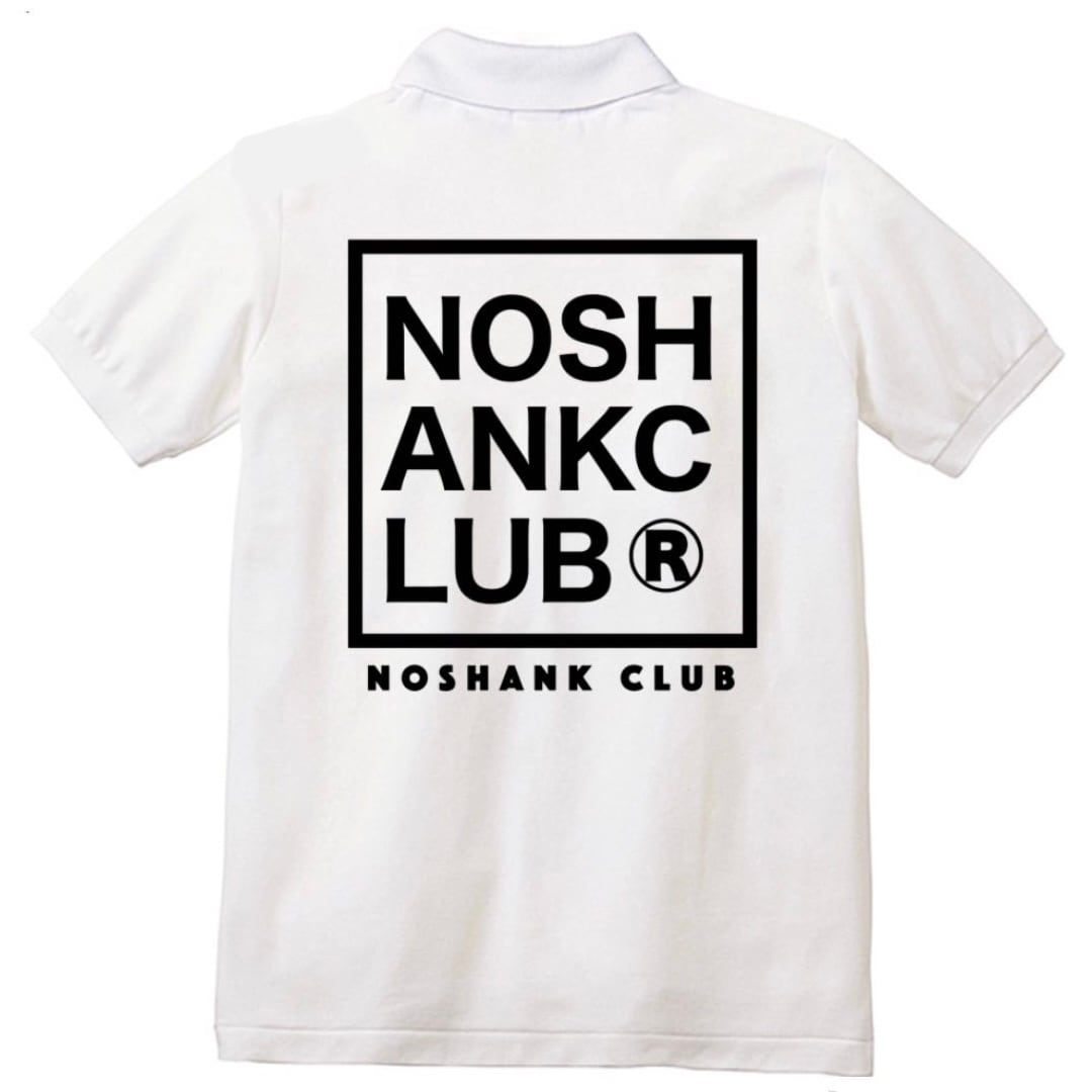 STANDARD LOGO POLO SHIRT WHITE | NOSHANK CLUB