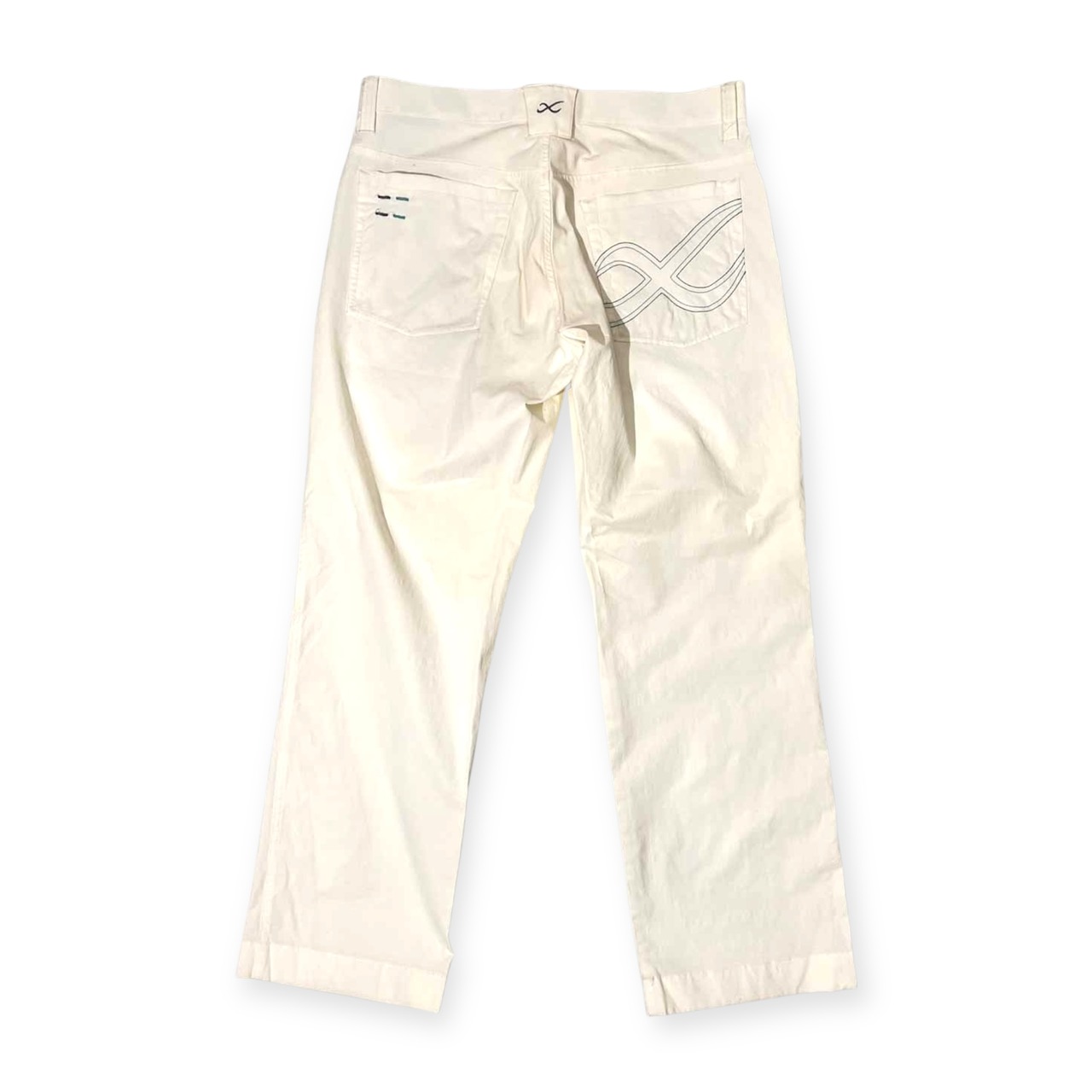 X CWX ナイロン&コットン ストレッチ パンツ スラックス L /白 ホワイト/メンズ/ゴルフ