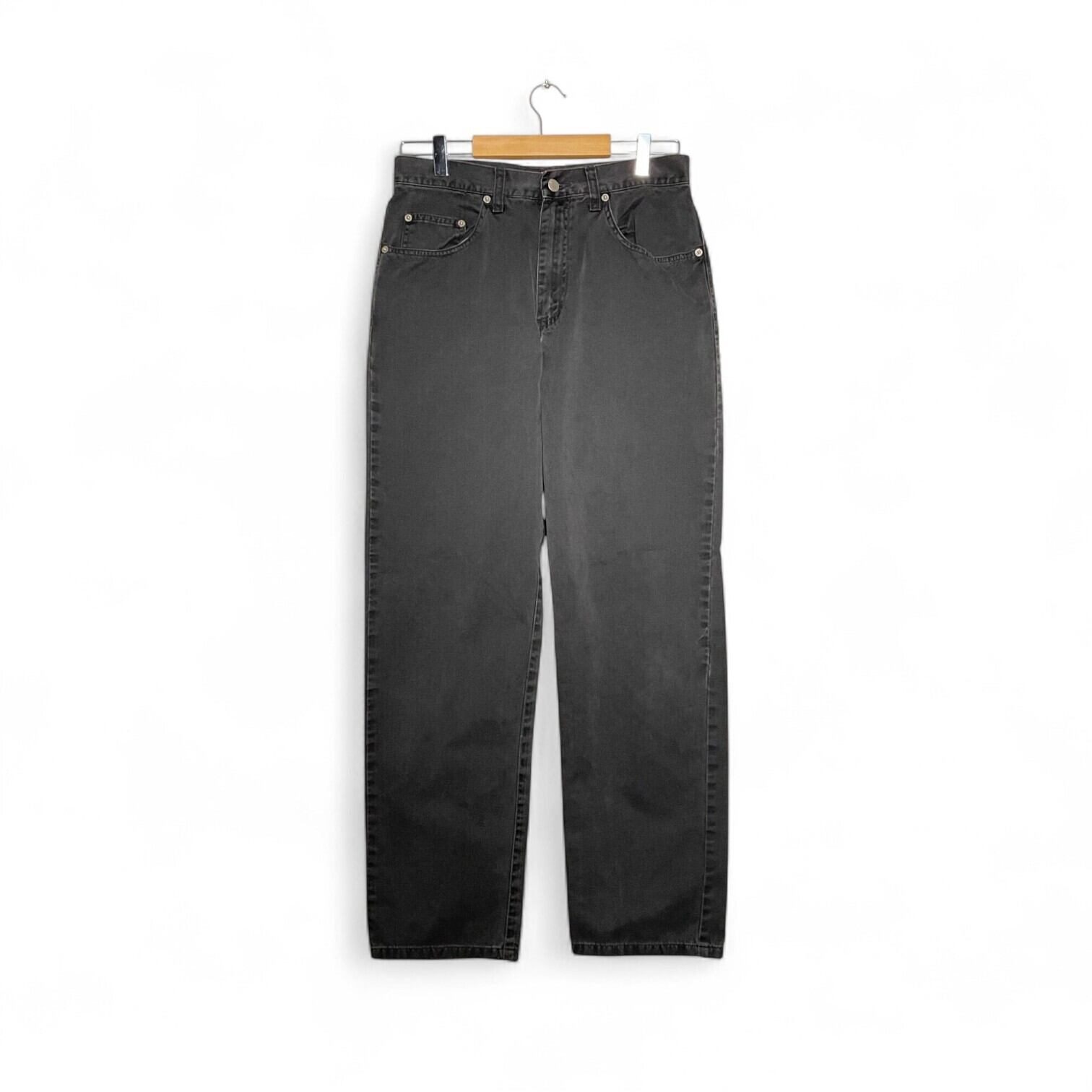 90's LEVI'S ACTION SLACKS Slacks Black W37 90年代 リーバイス