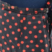 フラメンコ 衣装 ファルダ スカート 黒 赤 ドット 水玉 ボランテ フリル ダンス パーティ 発表会 ブラック系 レッド系 フリルスカート 踊り衣装 レディース おしゃれ パーティー用 発表会用 ダンス用