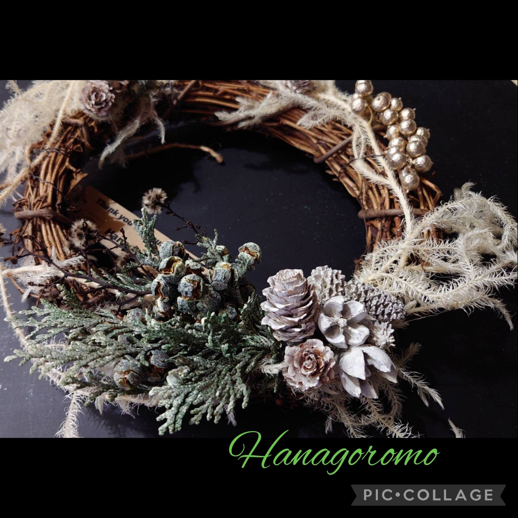 ヒカゲノカズラのクリスマスリース | Hanagoromo