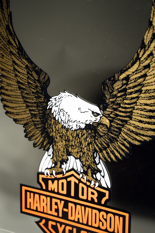 80s Official Harley Davidson Vintage Mirror Sign