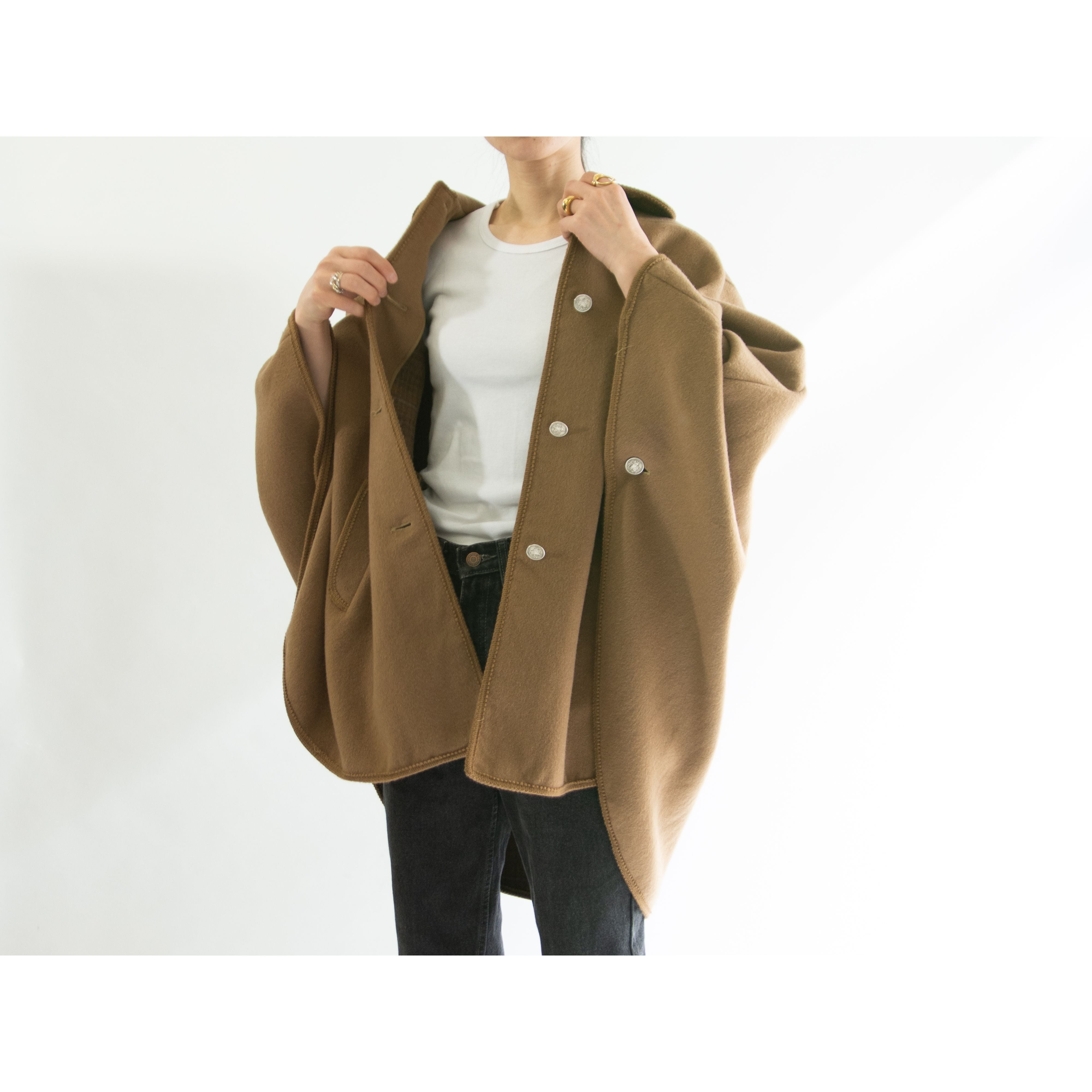 STEINBOCK】Made in Tyrol wool-polyamide loden cape（シュタイン