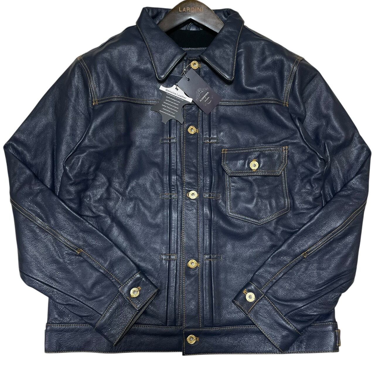 美品/ビッグサイズXL】SIMONS 仔牛革 カーフハイドレザーコーチ