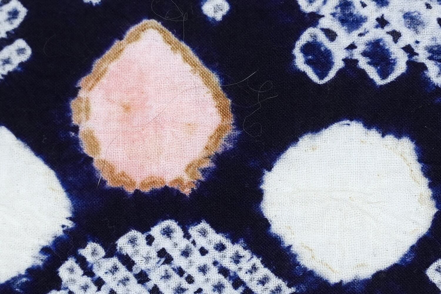 3853 有松絞り 反物 和装 和服 古布 生地 リメイク素材 昭和レトロ