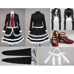 DK2158 ダンガンロンパ2さよなら絶望学園セレスティア 衣装＋ウイッグ＋靴　コスチューム、コスプレ衣装 オーダーメイドも対応可能 17b7e30ffde3431ddf3435a7a04403