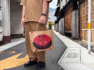 かぶって遊べる赤鬼の米袋バッグ[OCOMECO BAG]