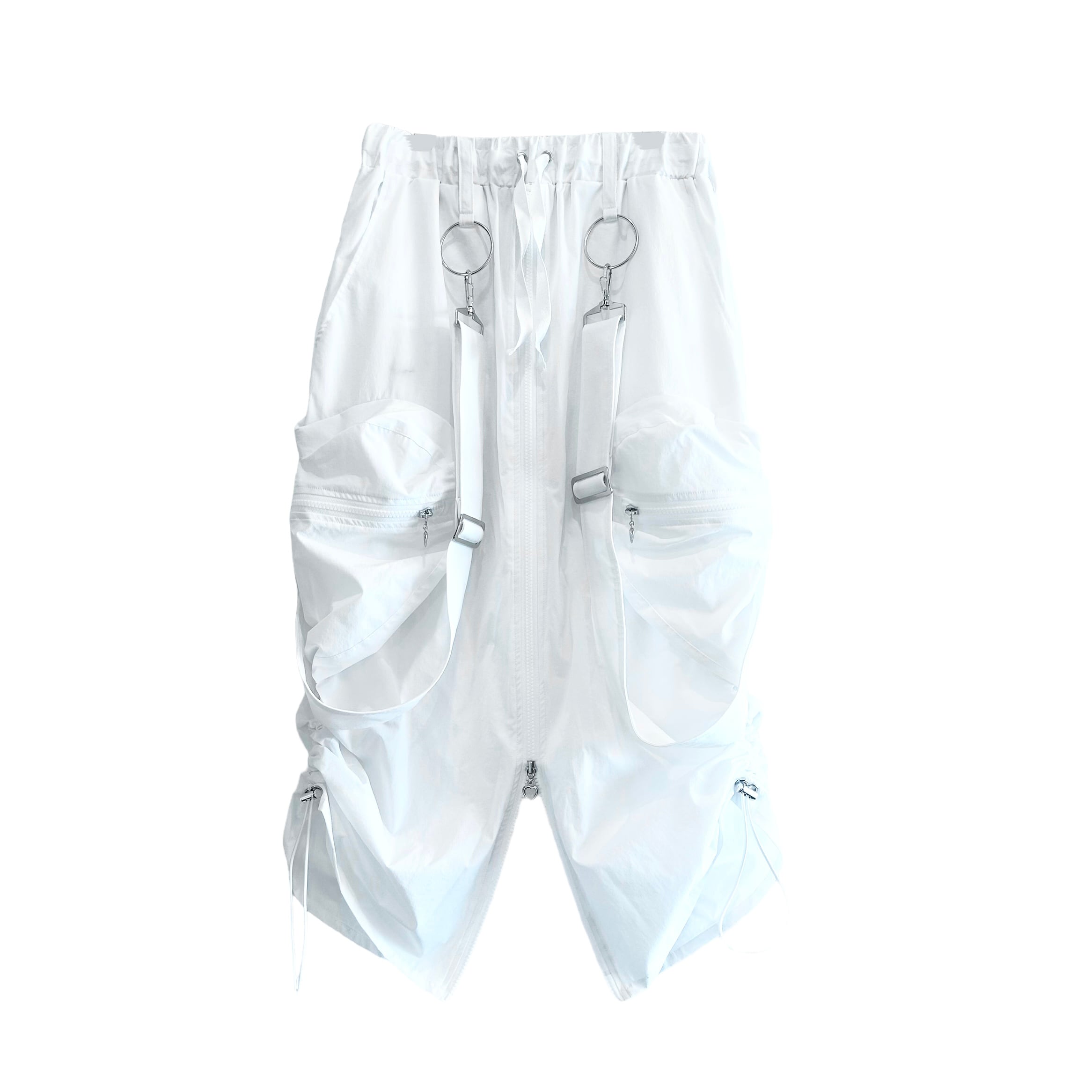 新品 HEIHEI ハートポケットカーゴスカートWHITE