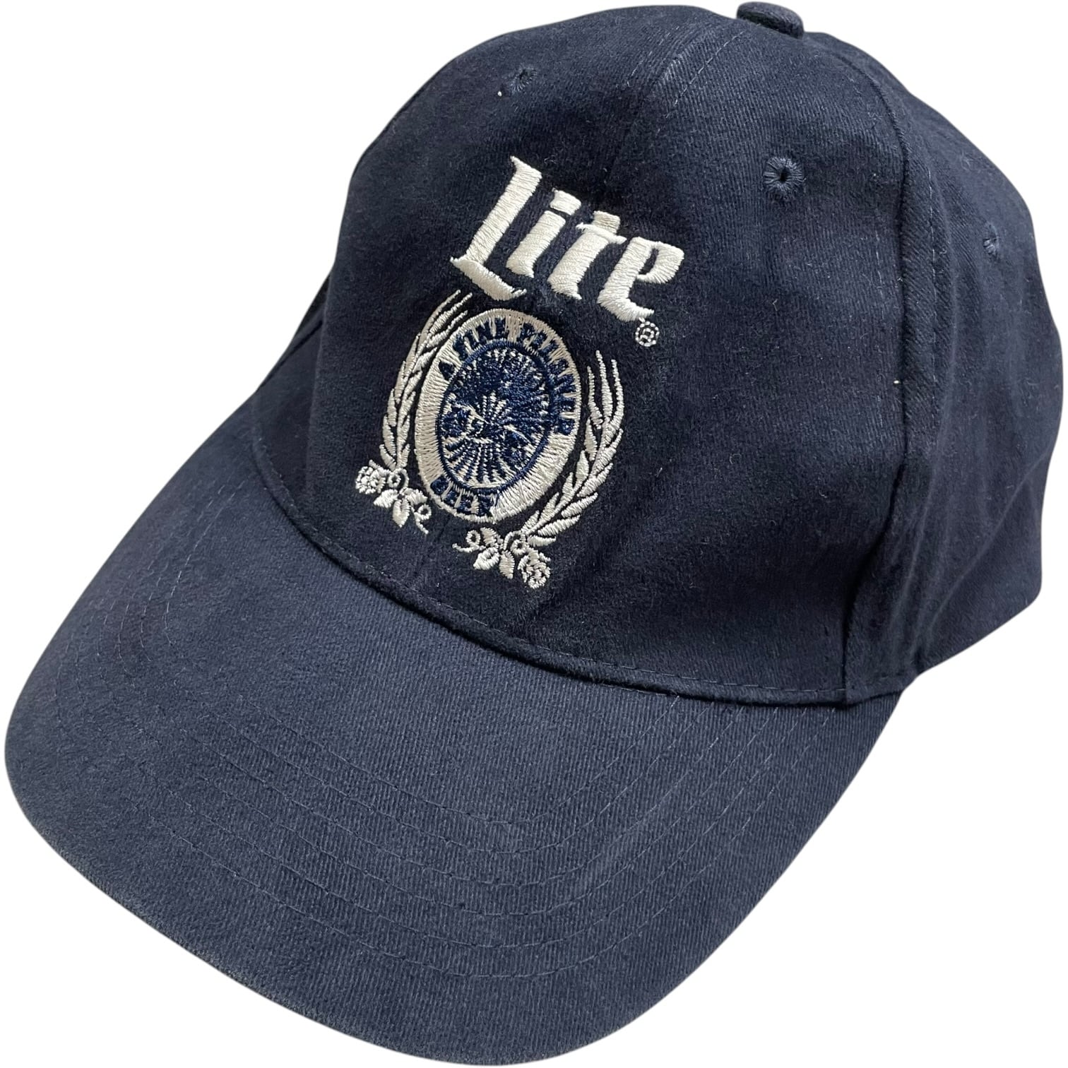 Miller Lite ミラー・ライト キャップ フェード 刺繍デザイン ネイビー no.10323