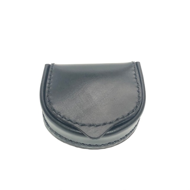 [限定]【COIN CASE】馬蹄型小銭入れ　ブライドルレザー  黒
