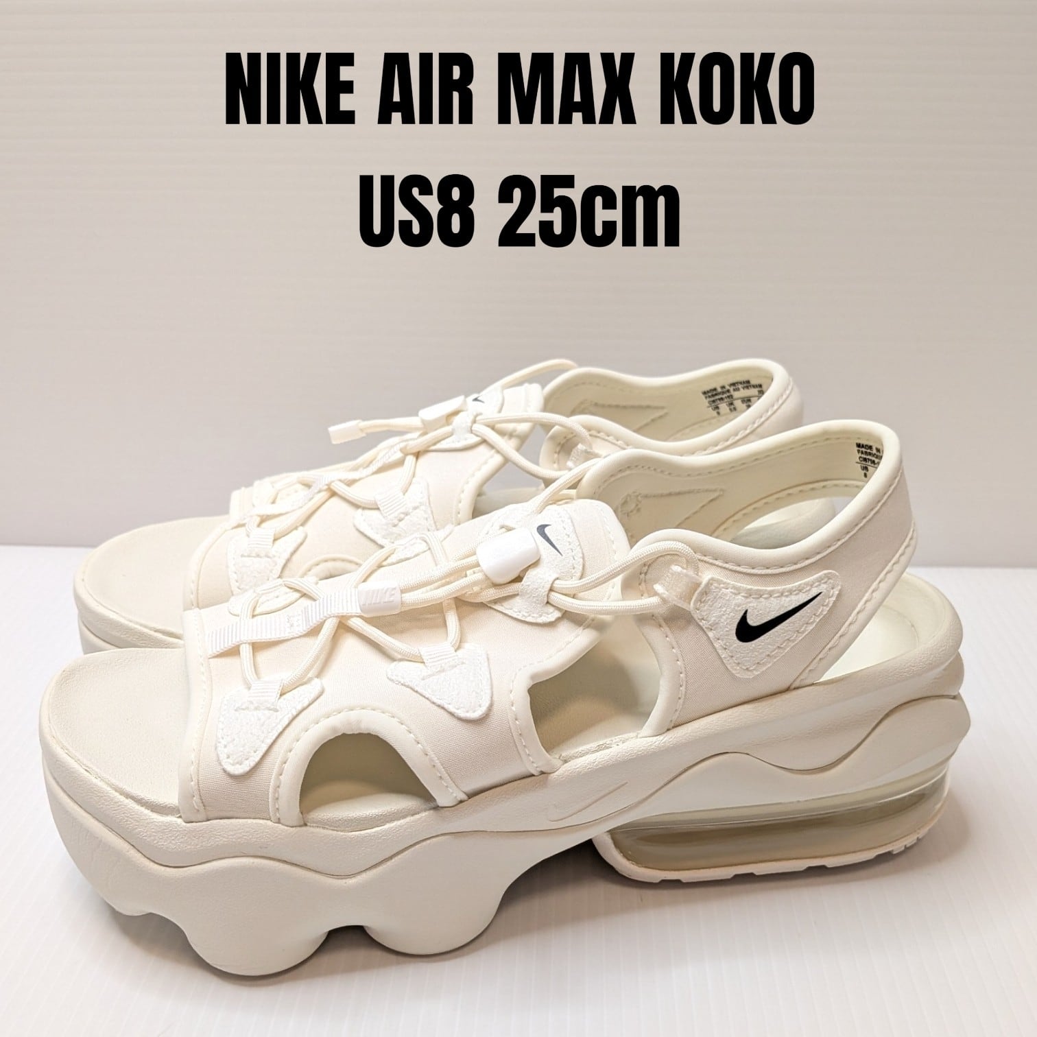 NIKE ナイキ エアマックス ココ 25cm オフホワイト 厚底サンダル NIKE AIR MAX KOKO ナイキ エアマックス ココ 25cm オフホワイト 厚底