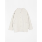 evam eva ｜press wool short coat （圧縮ウール）ivory