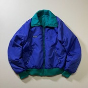 80s Columbia 3M　リバーシブル　シンサレートジャケット　コロンビア　グリーン　パープル　L 古着
