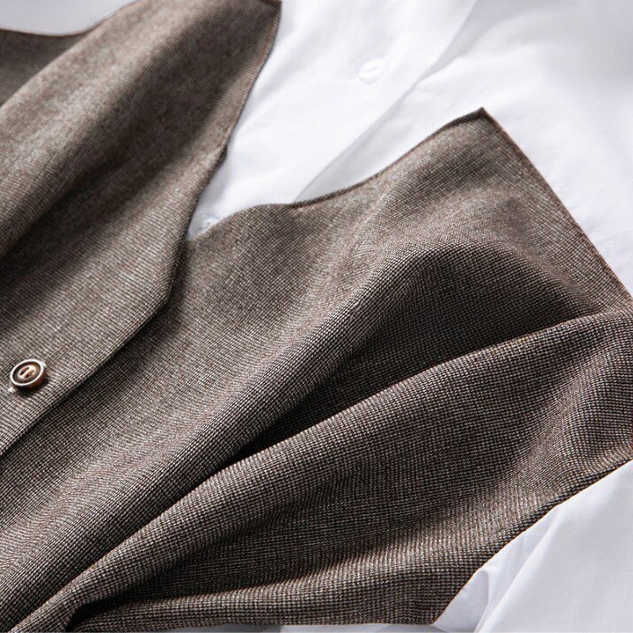 リボン装飾 アシンメトリー ロングシャツワンピース 　　 00066