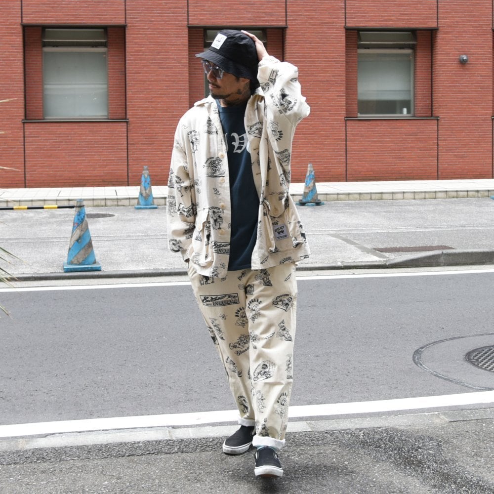 EVILACT eyewear J.O. 総柄COVERALLS