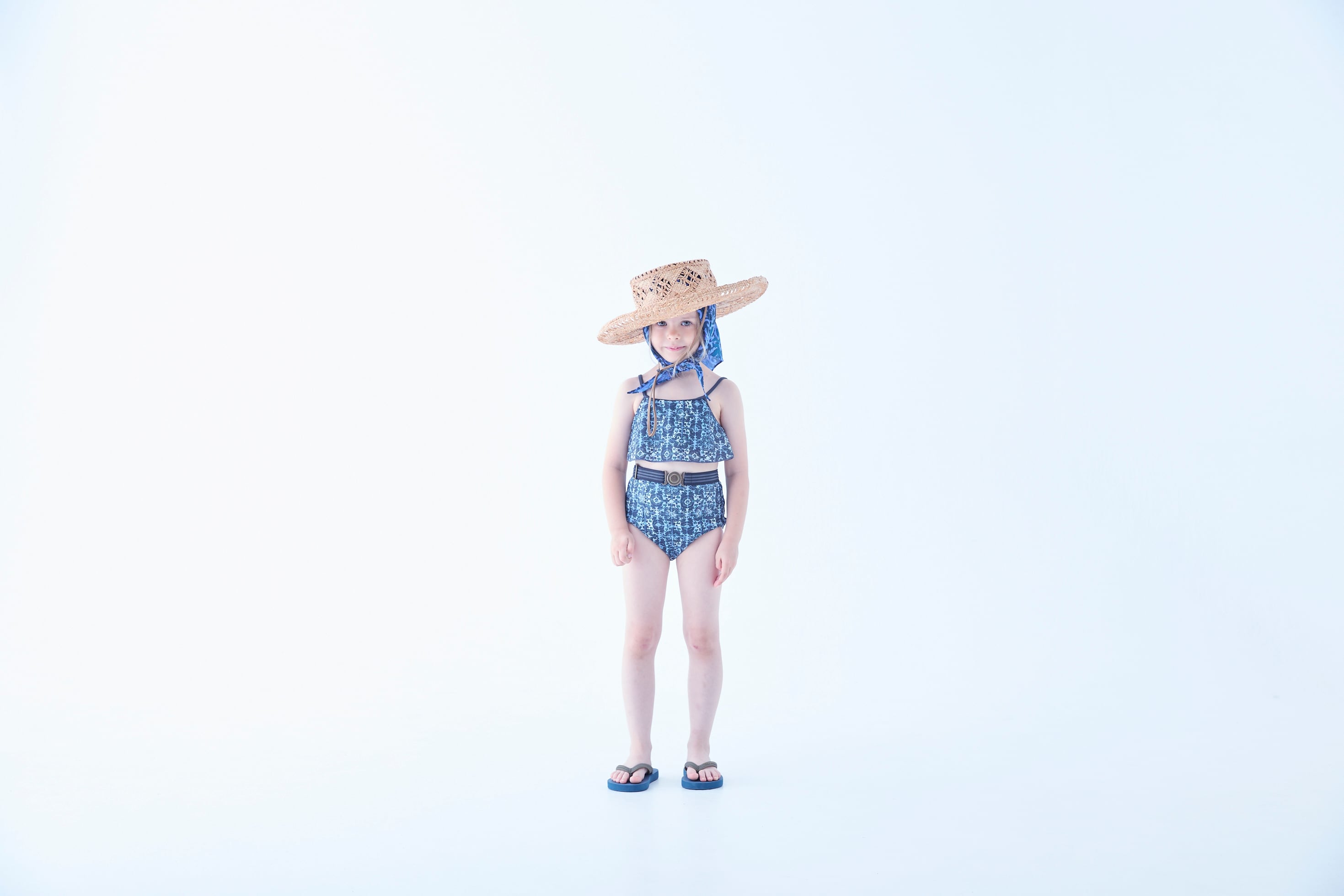 【予約/送料無料】Old TiLe Pattern Girls / blue gray