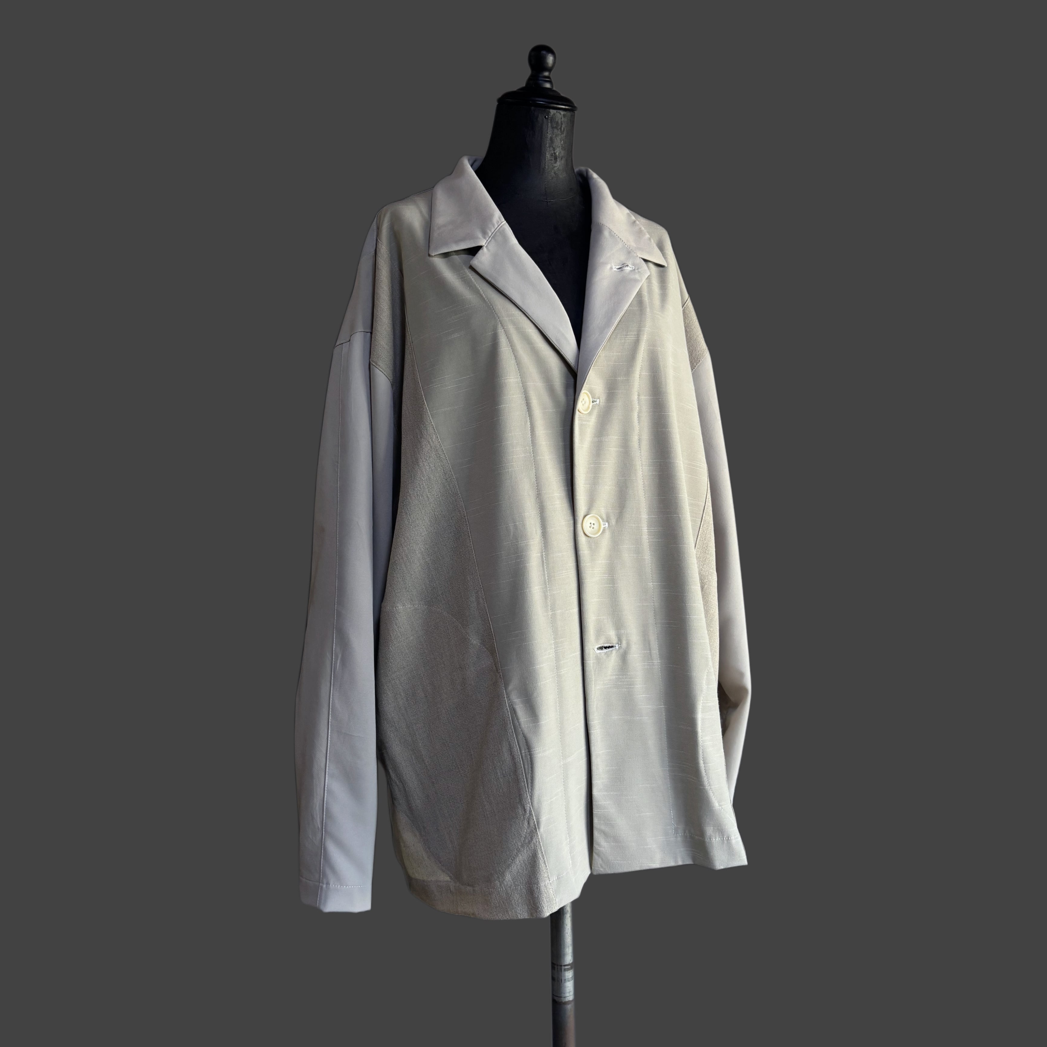 STRAIGHT TAILORED JACKET – OFF WHITE